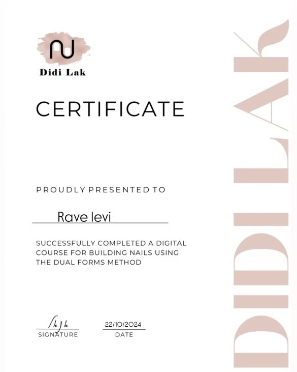 Certificate for Dual Forms Method by Didi Lak